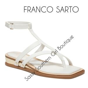 ⭐🆕Franco Sarto white sandals